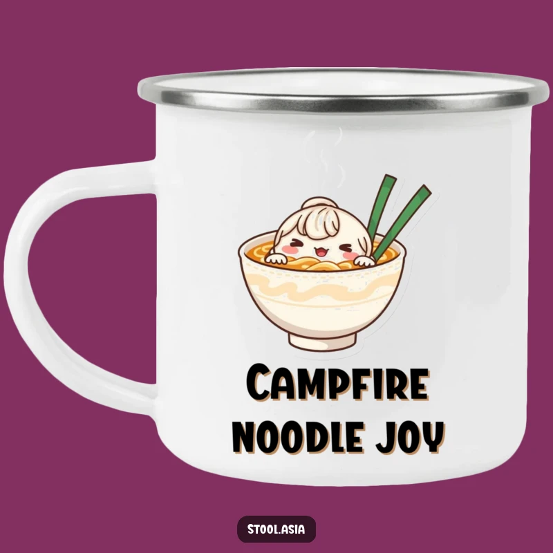 Funny Noodle Bowl Campfire Mug - Durable Foodie Drinkware for Outdoors