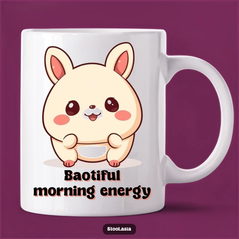 Funny Bao Bun Bouncing Mug: Adorable and Hilarious Breakfast Treat Gift