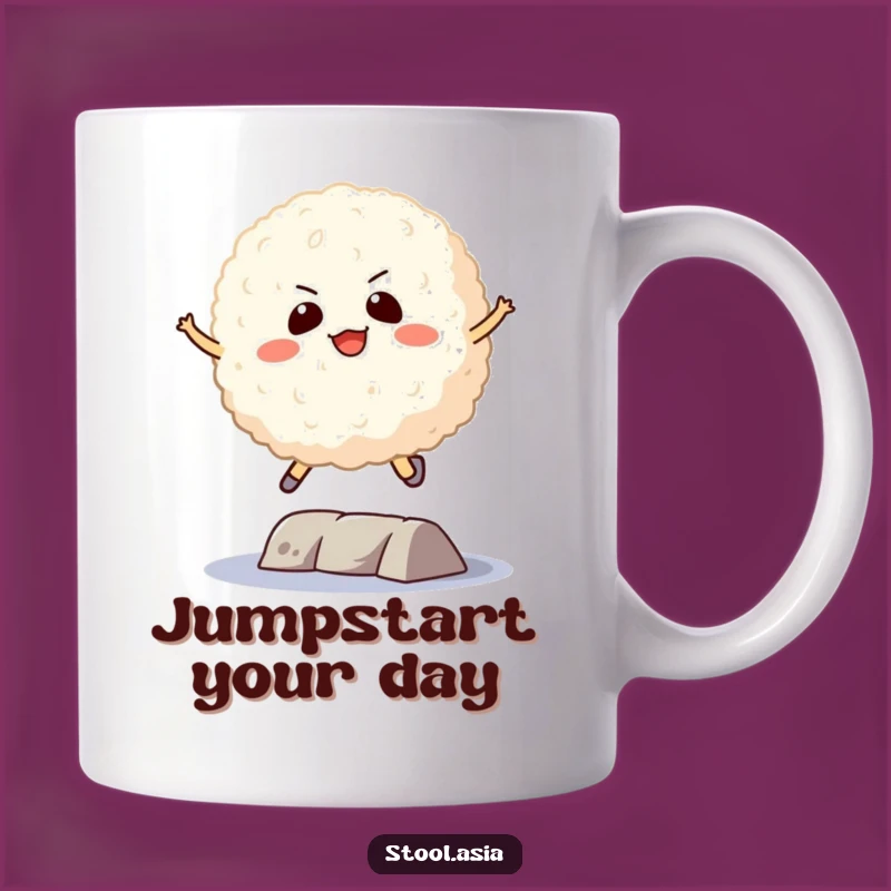 Funny Determined Rice Ball Mug: Hilarious Athlete Gift for Go-Getters