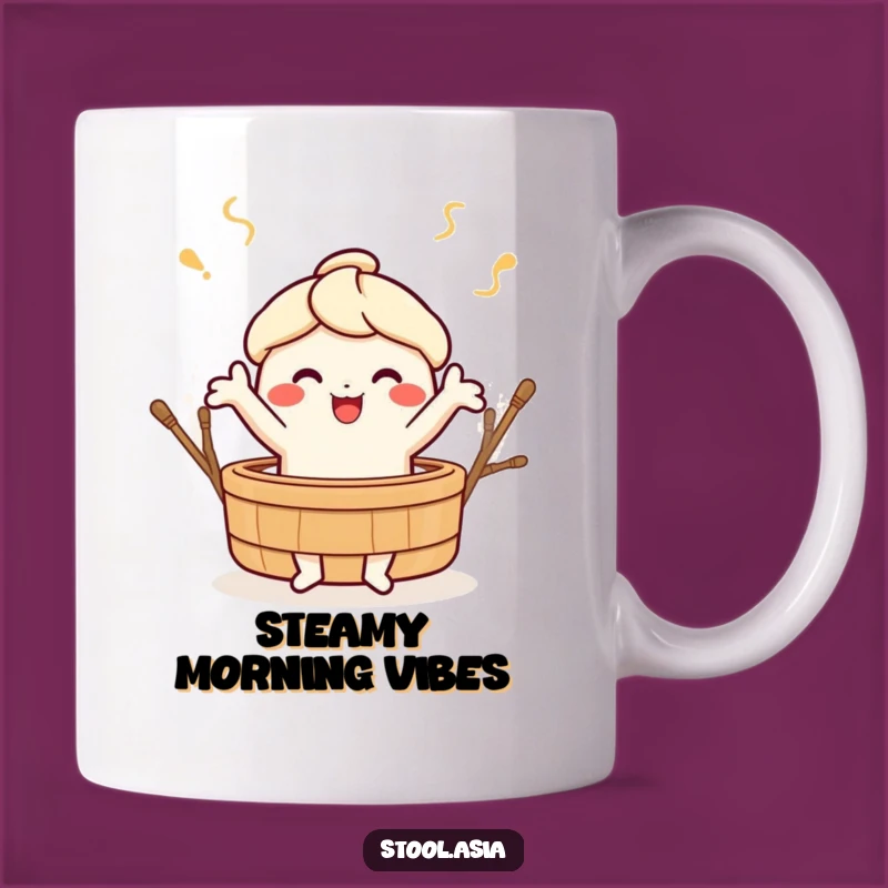Funny Dim Sum Dance Mug - Cheerful Foodie Gift for Dim Sum Lovers