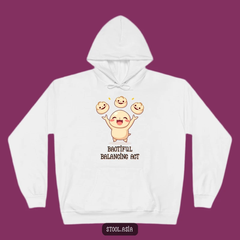 Funny Dumpling Hoodie - Cozy Foodie Apparel with Joyful Design
