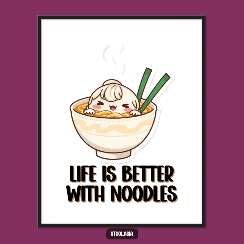 Free Printable Noodle Bowl Wall Art: Steamy Vibes, Downloadable Decor!