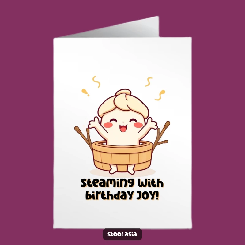 Free Printable Dim Sum Birthday Card: Dancing Fun, Downloadable Gift!
