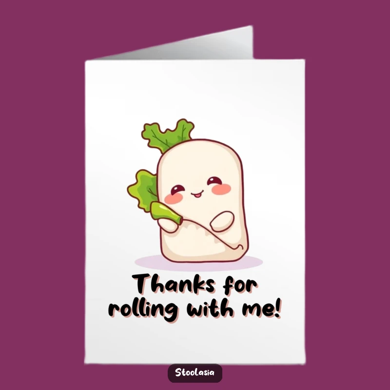 Free Printable Spring Roll Thank You Card: Rolling Thanks, Downloadable!