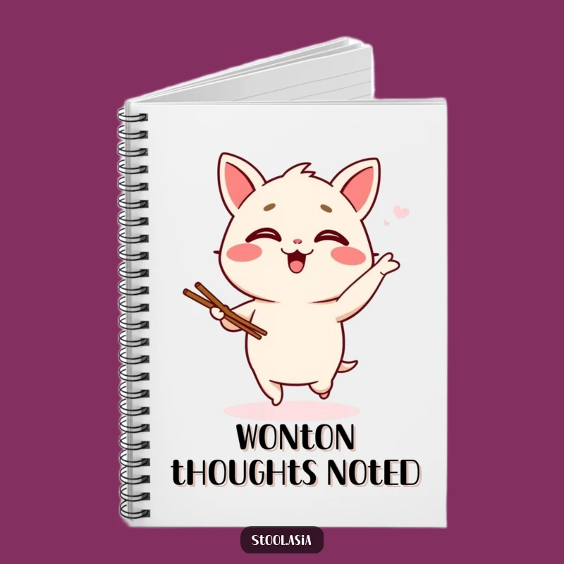 Funny Wonton Jig Notebook: Jot Down Ideas with Dumpling Delight