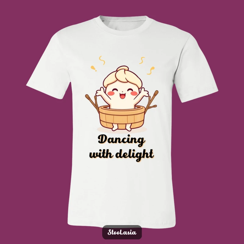 Funny Dim Sum Dance T-Shirt - Playful Foodie Apparel for Him & Her