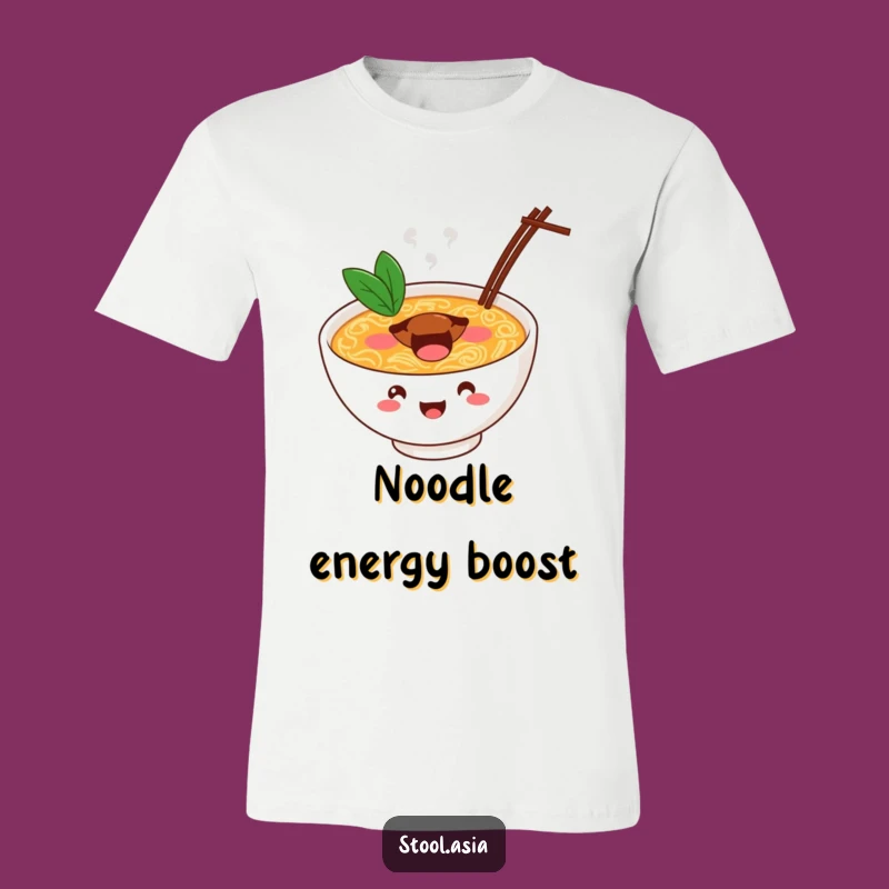 Funny Bouncing Ramen Bowl T-Shirt: Energetic and Hilarious Foodie Apparel