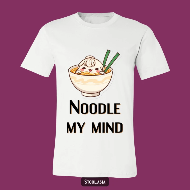 Funny Noodle Bowl T-Shirt - Whimsical Foodie Apparel for Him & Her