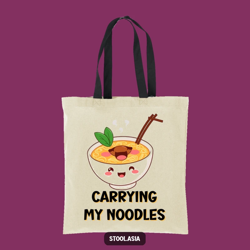 Funny Bouncing Ramen Bowl Tote Bag: Hilarious and Practical Carry-All