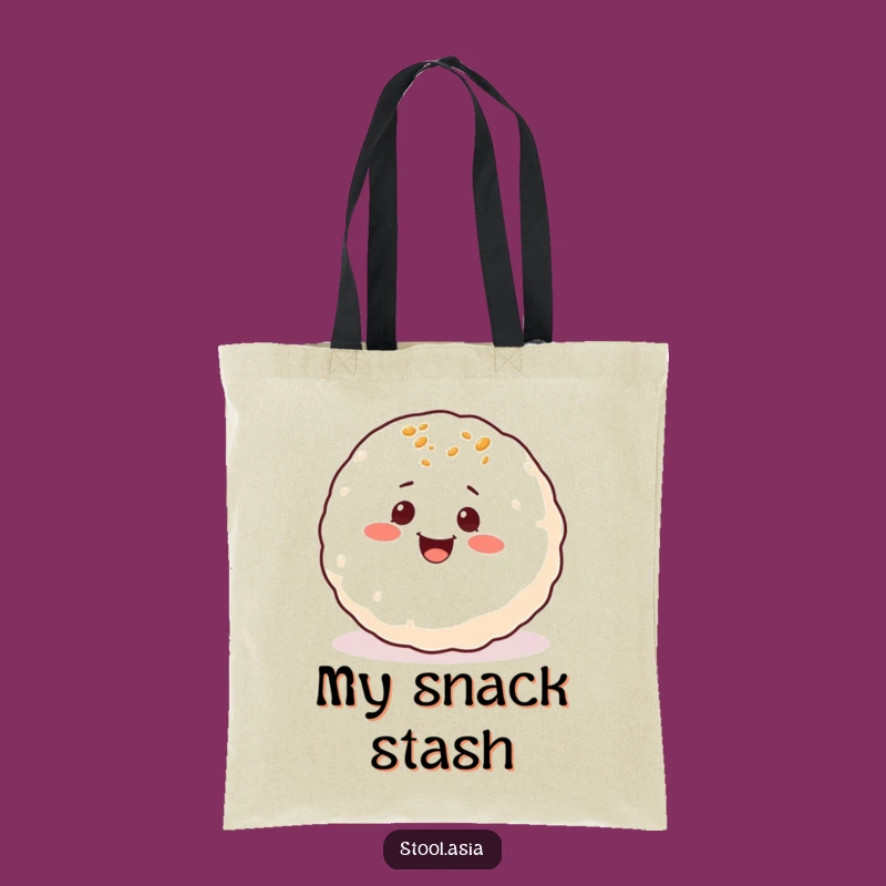 Funny Rolling Takoyaki Tote Bag: Hilarious Snack Accessory & Gift
